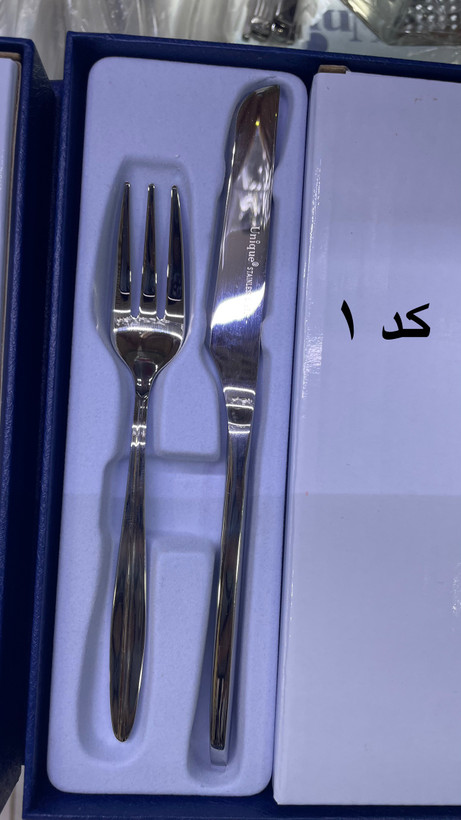 ست کارد و چنگال استیل 12 پارچه 6 نفره یونیک 5805-UN