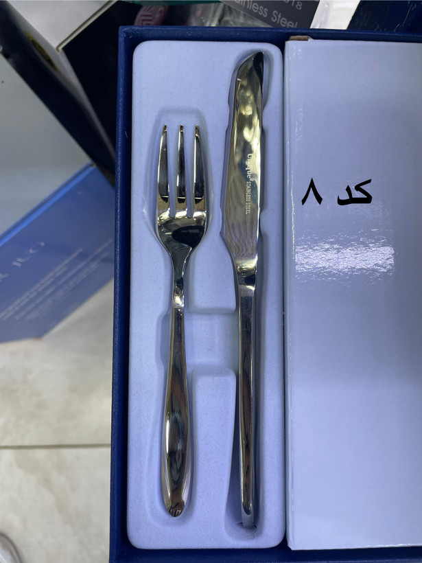 ست کارد و چنگال استیل 12 پارچه 6 نفره یونیک 5805-UN