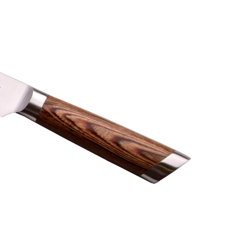 چاقوی آشپزخانه بزرگ یونیک دسته چوبی مدل UN-5546
