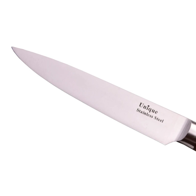 چاقوی آشپزخانه بزرگ یونیک دسته چوبی مدل UN-5546