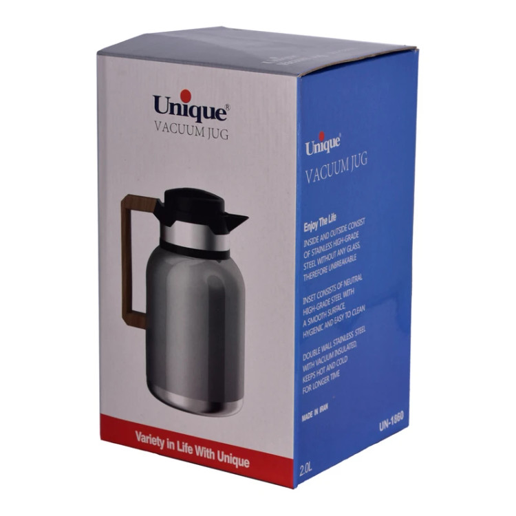فلاسک ۲ لیتری دسته چوبی یونیک مدل UN-1860