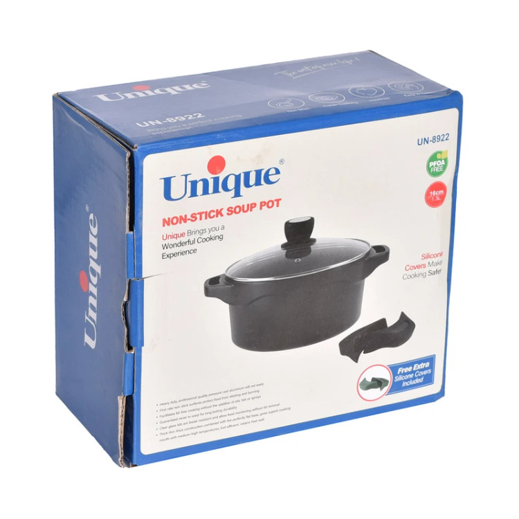 قابلمه گرانیت یونیک طرح هلیوس سایز ۱۶ مدل UN-8922